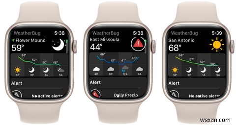 8つの最高のAppleWatch天気アプリ 