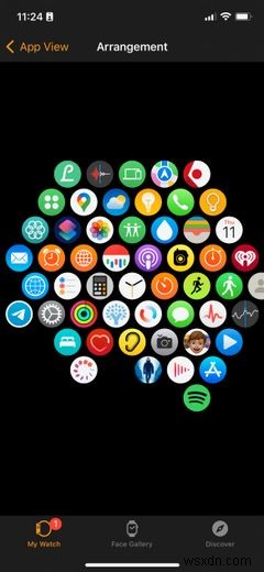 AppleWatchアプリを管理および再配置する方法 