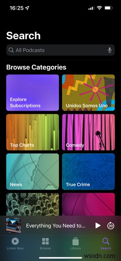 iPhoneのApplePodcastsアプリのガイド 