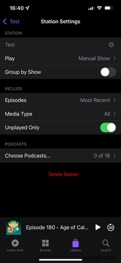 iPhoneのApplePodcastsアプリのガイド 