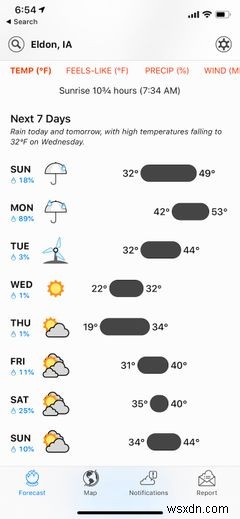 iPhone用の7つの最高の天気アプリ 