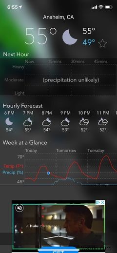 iPhone用の7つの最高の天気アプリ 