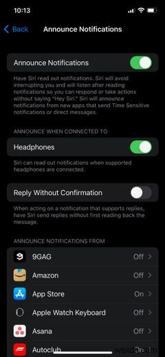 iPhoneでSiriのアナウンス通知機能を使用する方法 
