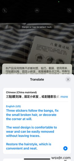 iPhoneの写真、カメラ、アプリのテキストを即座に翻訳する方法 