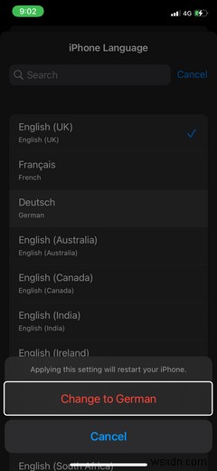 別の言語でVoiceOverを使用したいですか？変更する方法は次のとおりです 