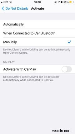 iPhoneで運転中に邪魔しないように設定する方法 