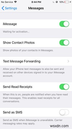 iMessageをアクティベートする方法 