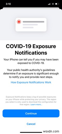 iPhoneでCOVIDトラッカーを使用する方法 