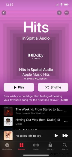 AppleMusicでドルビーアトモスと空間オーディオを有効にする方法 