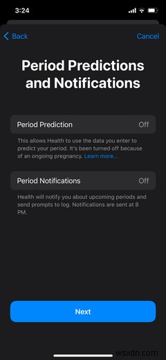 iPhoneヘルスアプリで月経周期を追跡する方法 