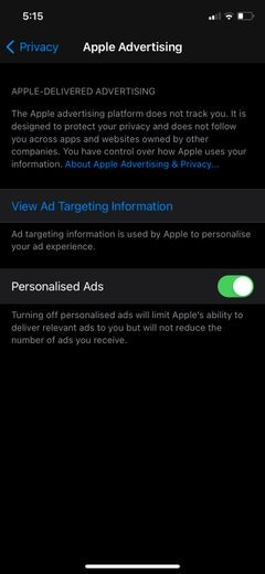 iOS14.5でアプリトラッキングの透明性を使用してアプリのトラッキングを停止する方法 