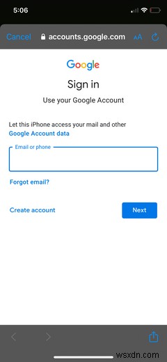 iPhoneでGmailを設定する方法 