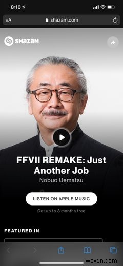 iPhoneから流れる音楽をShazamする方法 