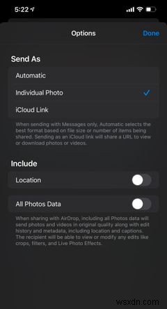iPhoneから写真を共有するときに位置データを削除する方法 