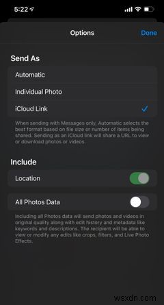 iPhoneから写真を共有するときに位置データを削除する方法 