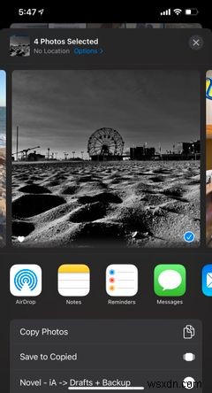 iPhoneから写真を共有するときに位置データを削除する方法 