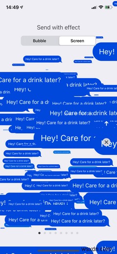 クールなアニメーション効果をiMessageに追加する方法 