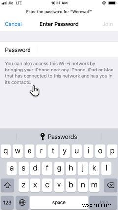 iPhoneからiPhoneにWi-Fiパスワードを共有する方法 