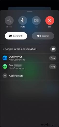 iPhoneで電話会議を行う方法 