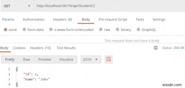 C＃Asp.Net WebAPIをテストするにはどうすればよいですか？ 