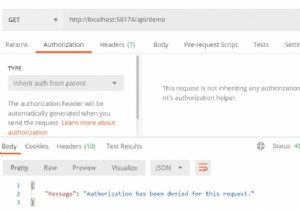 C＃Asp.Net webAPIでのAuthorizeAttributeの使用は何ですか？ 