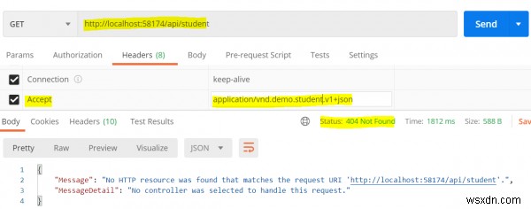 C＃ASP.NET WebAPIでカスタムメディアタイプを使用してバージョン管理を行う方法は？ 