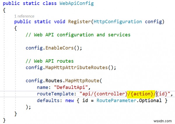 C＃ASP.NET WebAPIでアクションメソッドにエイリアス名を割り当てるにはどうすればよいですか？ 
