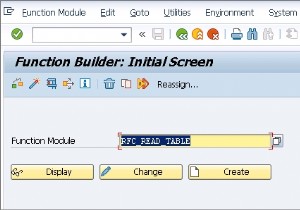 テーブルデータをロードし、SAPでテーブルのリストとBAPIのリストを取得するための既存のRFC 