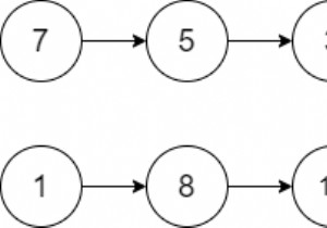 Javaで2つのリンクリストの交点を見つける 