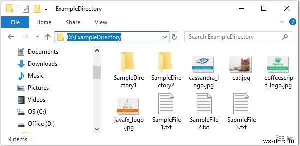 Javaのディレクトリにあるjpgファイルのリストを取得するにはどうすればよいですか？ 