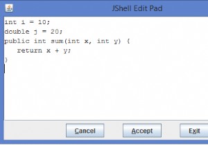 Java9のJShellのさまざまな/editコマンドは何ですか？ 