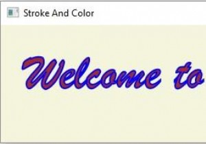 JavaFXでテキストにストロークと色を追加するにはどうすればよいですか？ 