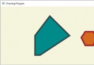 JavaFXを使用してポリゴンを作成するにはどうすればよいですか？ 