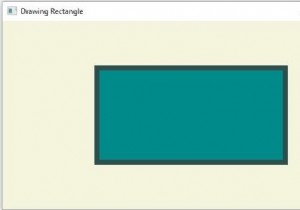 JavaFXを使用して長方形を作成するにはどうすればよいですか？ 