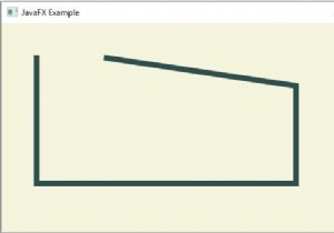 JavaFXでパス要素の垂直線を作成するにはどうすればよいですか？ 