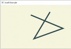 JavaFXでパス要素行を作成するにはどうすればよいですか？ 