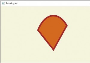 JavaFXを使用してArcを作成するにはどうすればよいですか？ 