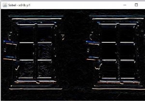 OpenCVでのSobelエッジ検出を示すJavaの例。 