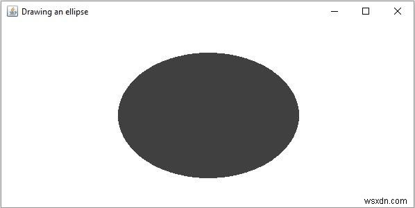 Javaを使用してOpenCVで塗りつぶされた楕円を描く方法は？ 