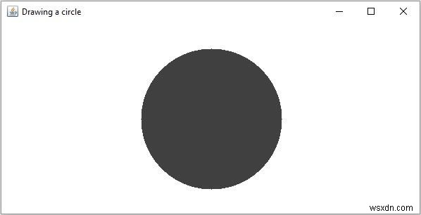 Javaを使用してOpenCVで塗りつぶされた円を描く方法は？ 