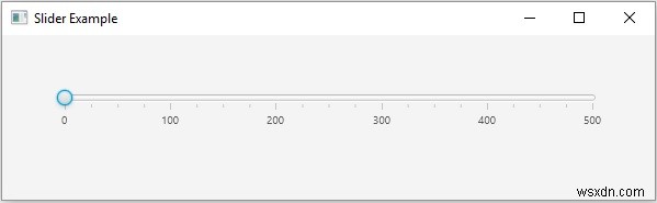 JavaFXスライダーを作成するにはどうすればよいですか？ 