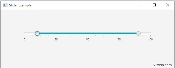 2つの親指でJavaFXスライダーを作成するにはどうすればよいですか？ 