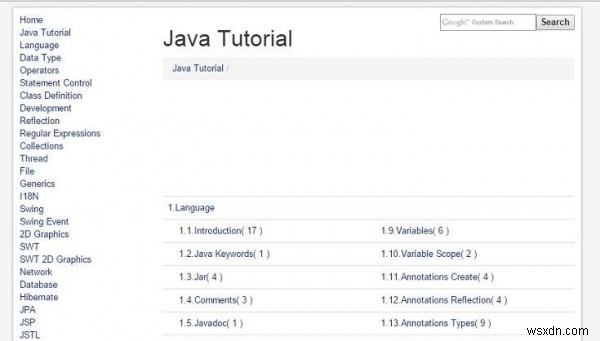 トップ無料オンラインJavaチュートリアル 