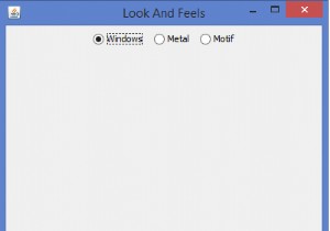 Javaでコンポーネントをスイングするために異なるルックアンドフィールを設定するにはどうすればよいですか？ 