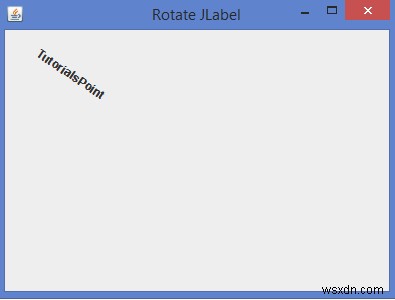 JavaでJLabelテキストを回転させるにはどうすればよいですか？ 