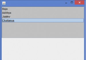JavaのJListにさまざまなフォントスタイルのアイテムを追加するにはどうすればよいですか？ 