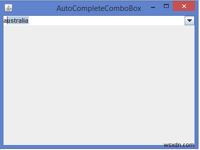 JavaでオートコンプリートJComboBoxを実装するにはどうすればよいですか？ 