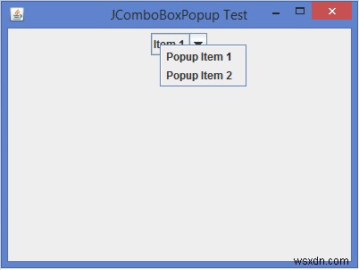 ユーザーがJavaでJComboBoxを右クリックしたときに、ポップアップメニューを表示するにはどうすればよいですか？ 
