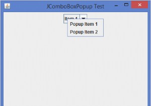 ユーザーがJavaでJComboBoxを右クリックしたときに、ポップアップメニューを表示するにはどうすればよいですか？ 