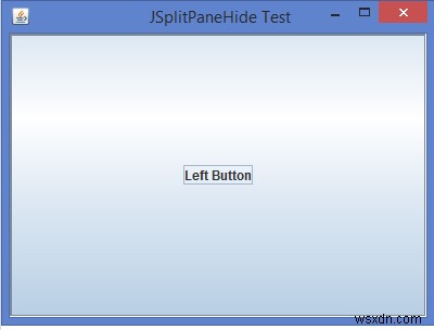 JSplitPaneの左右のペインをプログラムでJavaで非表示にするにはどうすればよいですか？ 